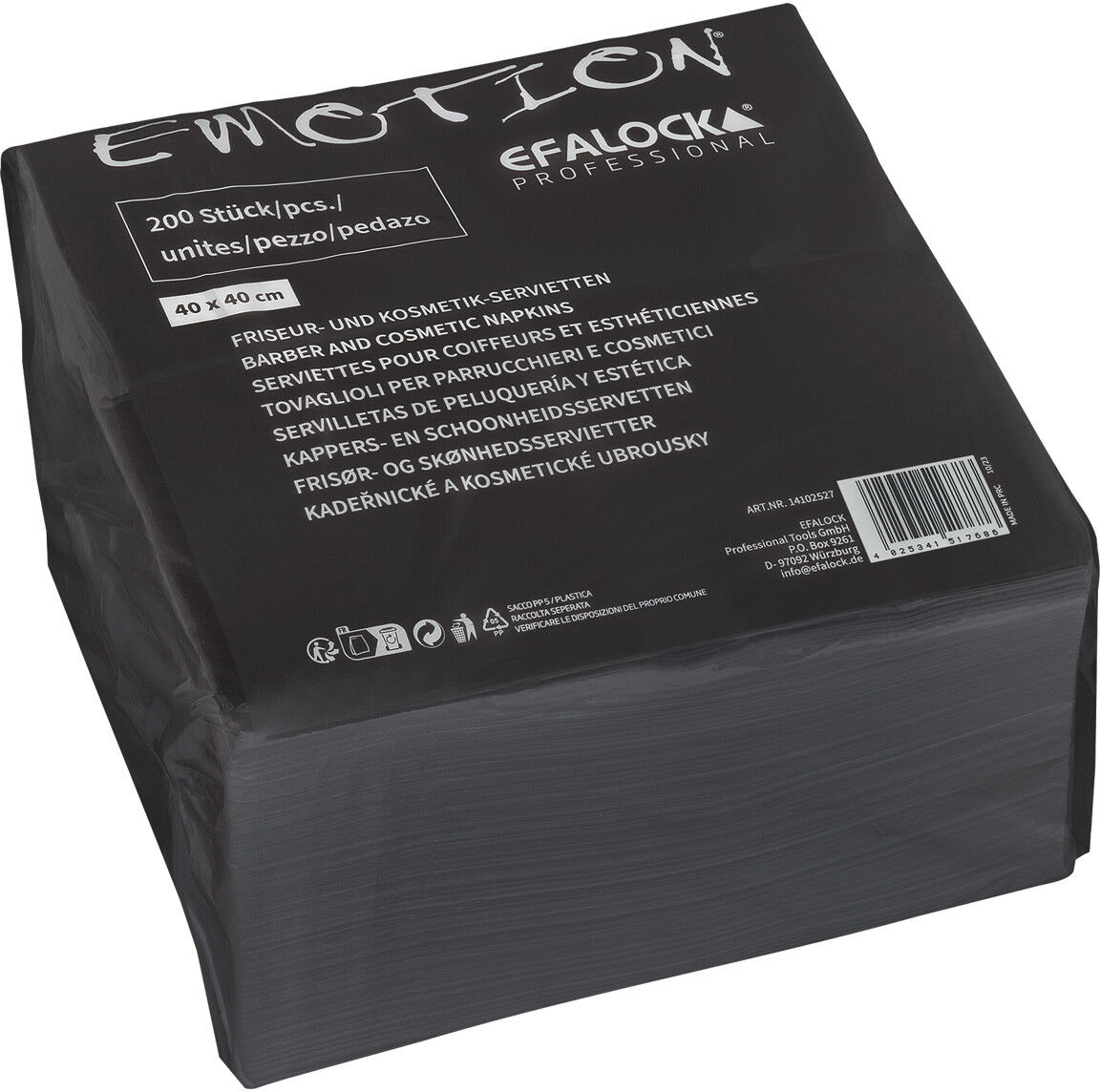 Efalock Emotion Friseur- und Kosmetik-Servietten (200 Stück)