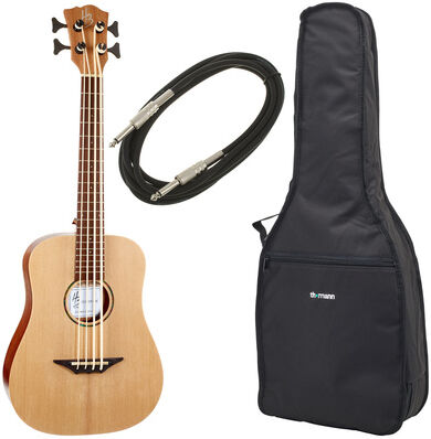 Harley Benton Kahuna CLU-Bass Ukulele Bundle Natur matt