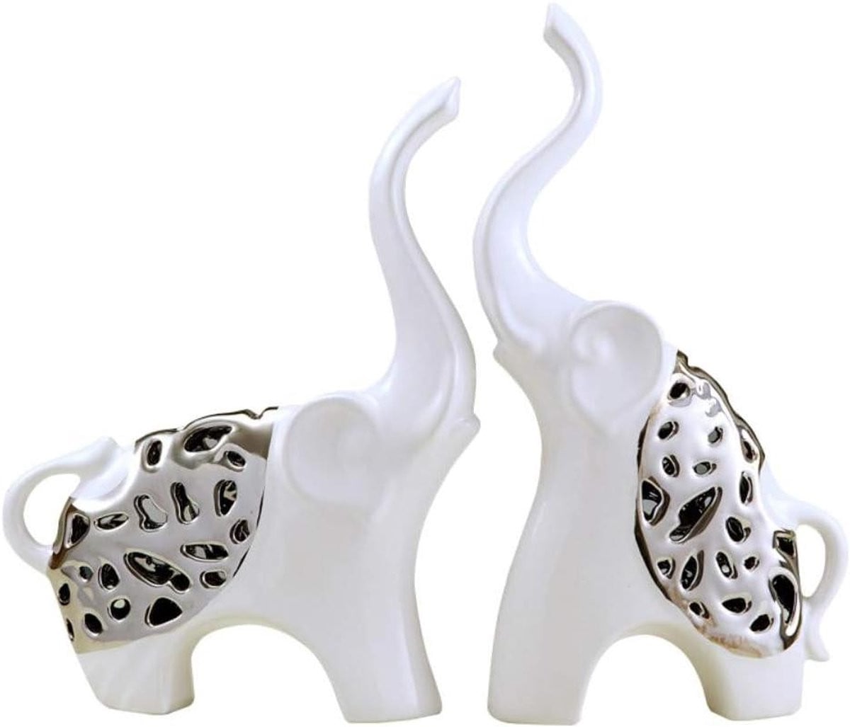 Keramisch Abstract Dierenbeeld voor Tafeldecoratie