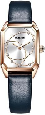 Everyday Crate OCHSTIN Parangon Elegant Leather Quartz Watch rose Gold+white