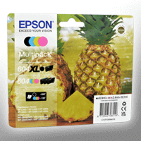4 Epson Tinten C13T10H940 Multipack KCMY 604XL 604