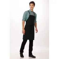 Chef Works® BERKELEY Latzschürze inkl. Träger, Samtschwarz