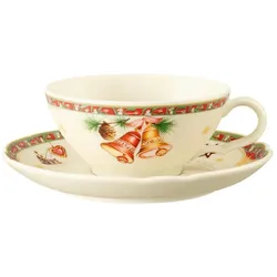 Seltmann, Tasse, Marieluise Weihnachtsnostalgie Teetasse mit Untertasse (130 ml, 2x)