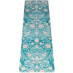 DIVASYA Reise Yogamatte aus angeraute Mikrofaser-Oberseite, Größe 183 x 68 x 0,15 cm in Grün Grün