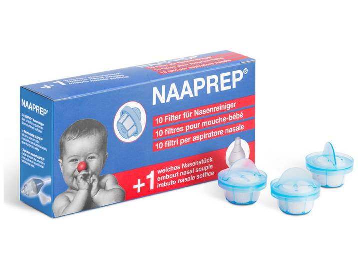 Naaprep 10 Filter für Nasenreiniger + 1 weiches Nasenstück