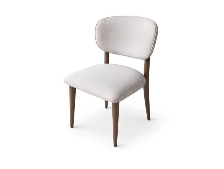 JVmoebel Stuhl Moderner Esszimmerstuhl Luxus Design Beige Holz Sitz Lehn Sofort (1 St), Made in Europa
