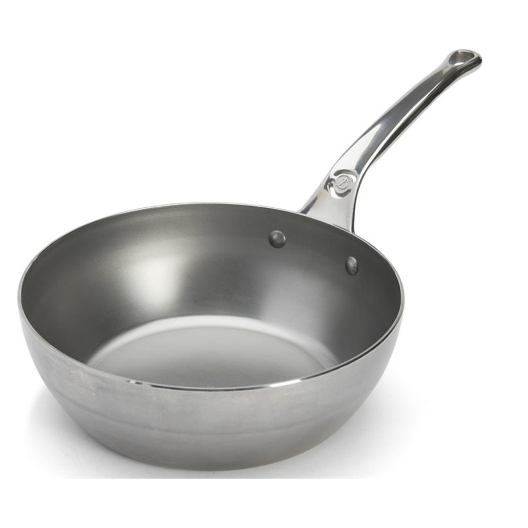 de Buyer Sauteuse / Schmorpfanne Mineral B Pro (Bräter + Schmortopf, Bratpfanne, Edelstahl, 24.40 x 7.70 cm) (5684)