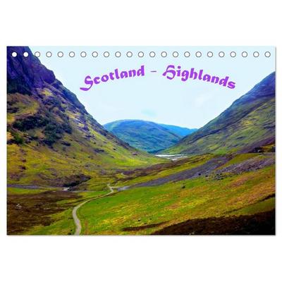 Scotland - Highlands (Tischkalender 2026 DIN A5 quer), CALVENDO Monatskalender