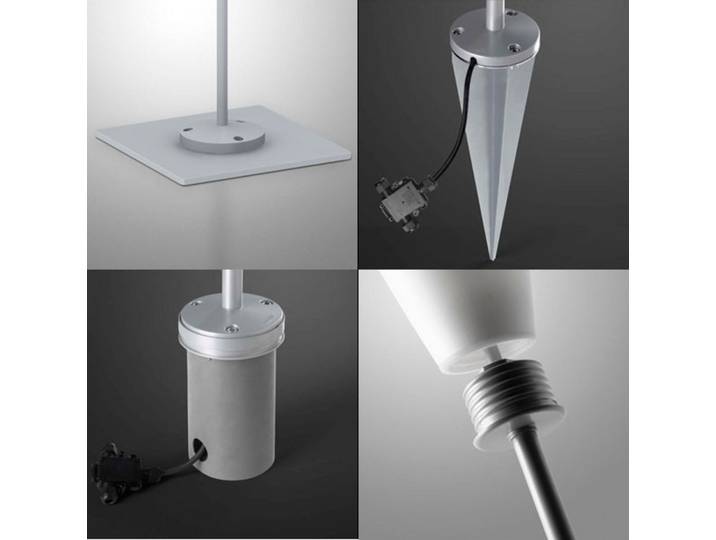 Bornes lumineuses Havana avec fixation sur piquet, blanche - Foscarini - Terrasse - Plastique