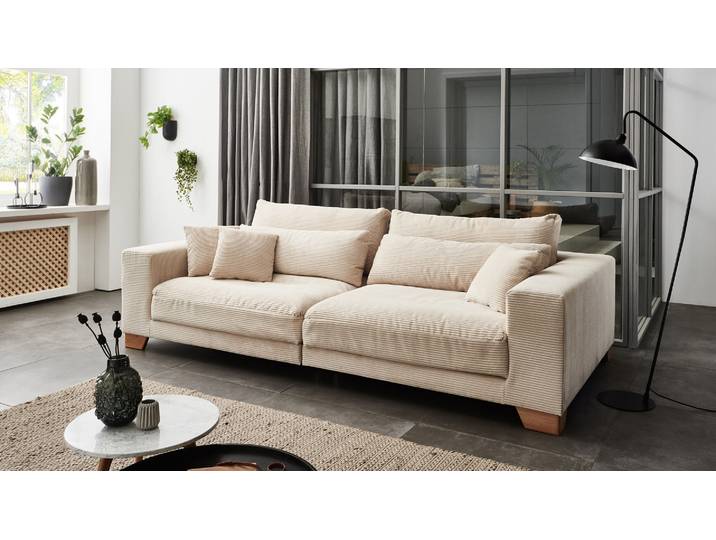 Big Sofa Play inkl. Kissen in Trendstoff Cord