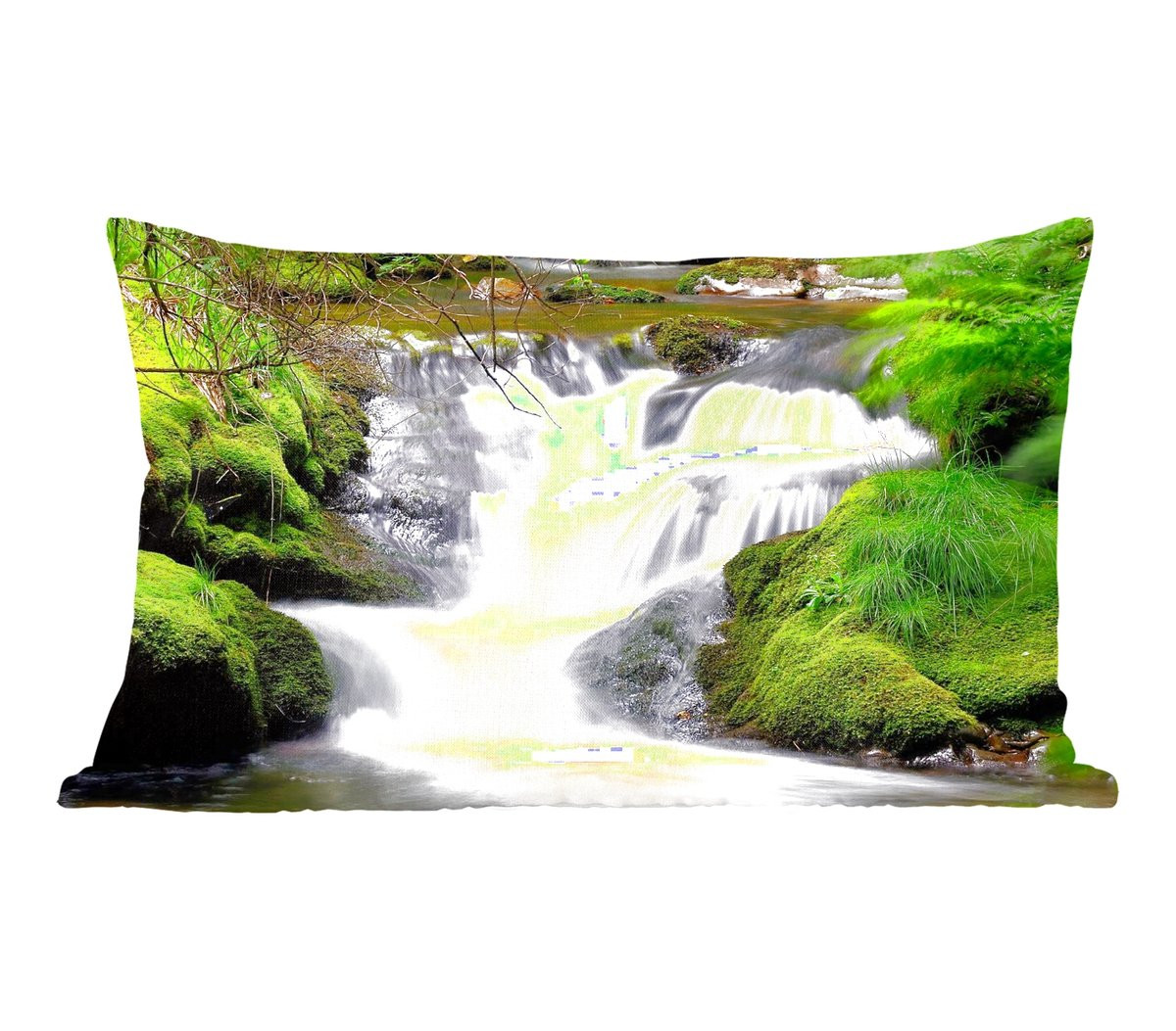 PillowMonkey Sierenkussen Natuur Water Waterval B/D: 60 x 40 cm