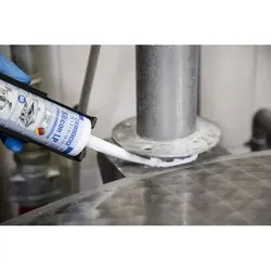 Silicon LP | dauerelastischer Dichtstoff für den Trinkwasser- und Lebensmittelbereich | 310 ml | farblos, transparent