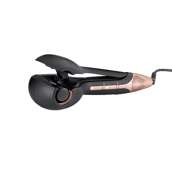 Moldeador - BaByliss Wave Secret Air, 3 temperaturas, Control dirección cabello, Cerámica, Negro