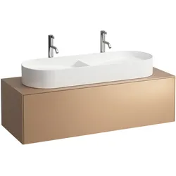 LAUFEN SONAR Schubladenelement, 1 Schublade, passend zu Waschtisch H812348, H812349, Ausschnitt mittig für den Waschtisch, H4054710340411, Farbe: Kupfer