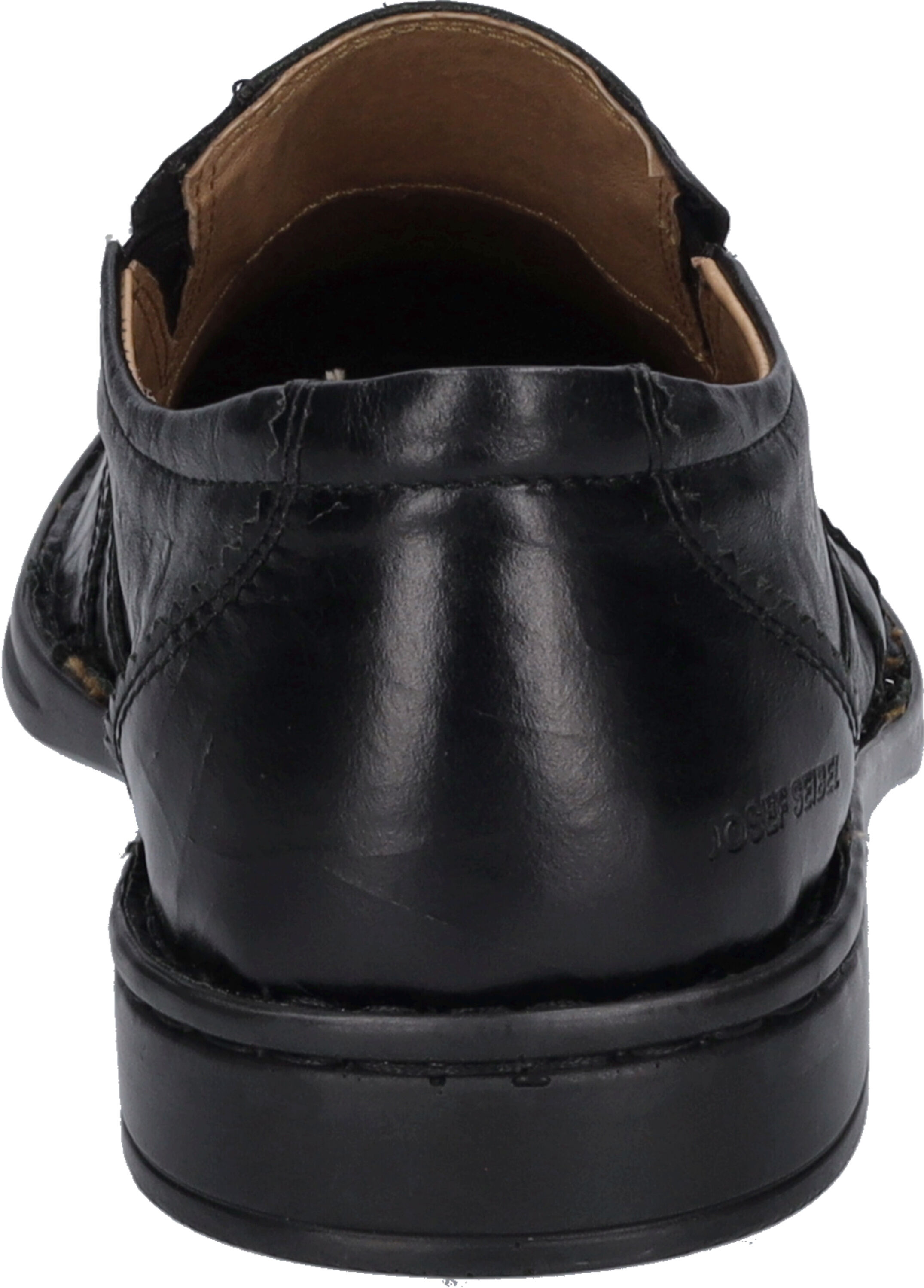 Slipper JOSEF SEIBEL "Douglas, schwarz", Herren, Gr. 45, grün, Obermaterial: 100% Rindsleder Leather cow., Schuhe Slipper