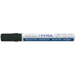 Lyra, Marker, Paint marker 4040 rund 3mm sort (10x)
