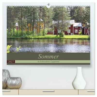 Sommer in Schwedens Lappland (hochwertiger Premium Wandkalender 2027 DIN A2 quer), Kunstdruck in Hochglanz