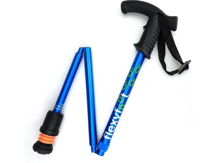 Flexyfoot opvouwbare wandelstok Derby - schokabsorberend - blauw