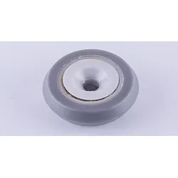 Führungsrollen Vulkolan für Aluminium-Rundum-Tore, grau mit Schraube, ca. 28 mm Durchmesser
