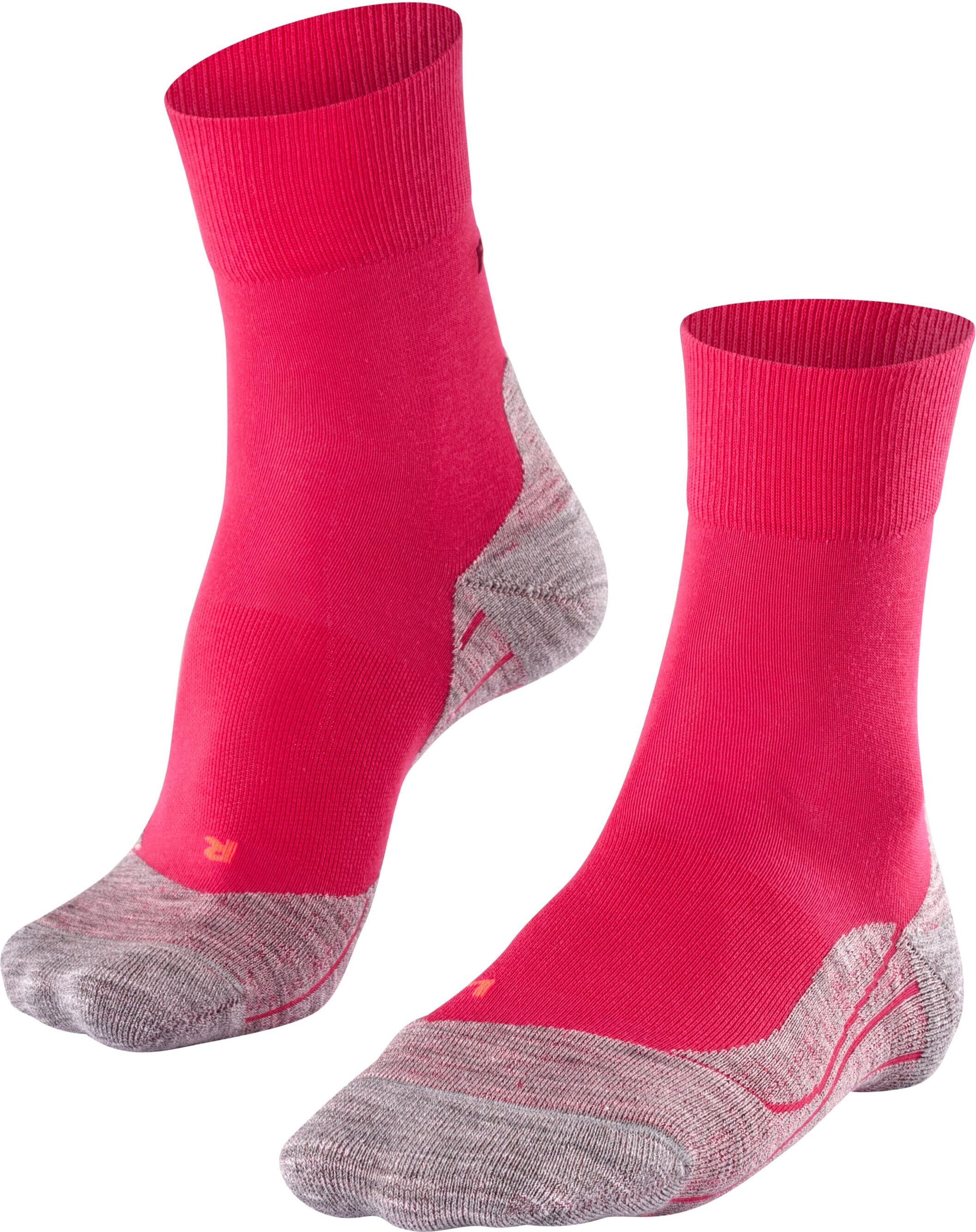 Laufsocken FALKE "RU4 Endurance", Damen, Gr. 39-40, Sockengrösse, rosa (rose), Materialmix, Socken Laufsocken, mit mittelstarker Polsterung, atmungsaktiv, schnelltrocknend rose 39-40, Sockengrösse
