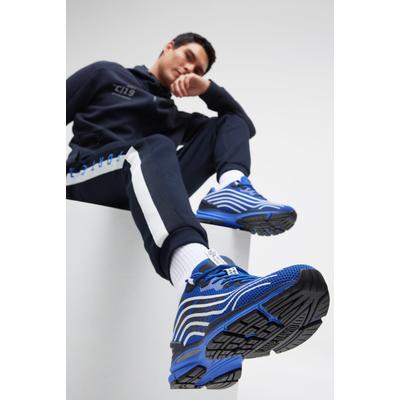 Sneaker CAMP DAVID, Herren, Gr. 45, blau (strong blau), Synthetik, Textil, kontrastfarbene Details, Schuhe Sneaker, mit gepolstertem Einstieg