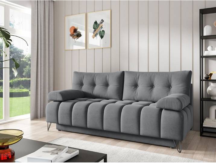 Beautysofa Schlafsofa Bergen im modernen Stil, mit Bettfunktion und Bettkasten