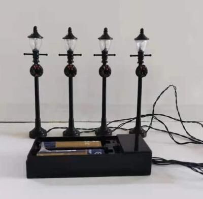 Uplift Essentials 4 Piece Miniature Christmas Street Lamp Set style B012