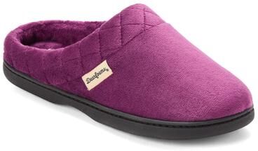 Women's Darcy Velour Clog by Dearfoams in Aubergine (Size L M)