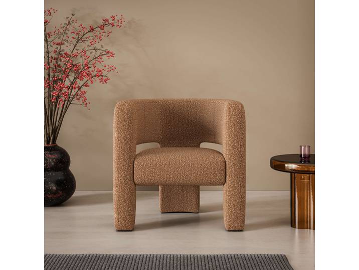 Sessel Ohrensessel SELMIA Moderner Lounge-Sessel Einzelsitz, B/T/H 73/62/76cm , orange (terra), B:73cm H:76cm T:62cm, 95% Polyester, 5% Cotton, LEGER HOME BY LENA GERCKE, Sessel, Sessel, Relaxsessel/Lehnstuhl, erhältlich in trendigen Stoff- und Farboptionen
