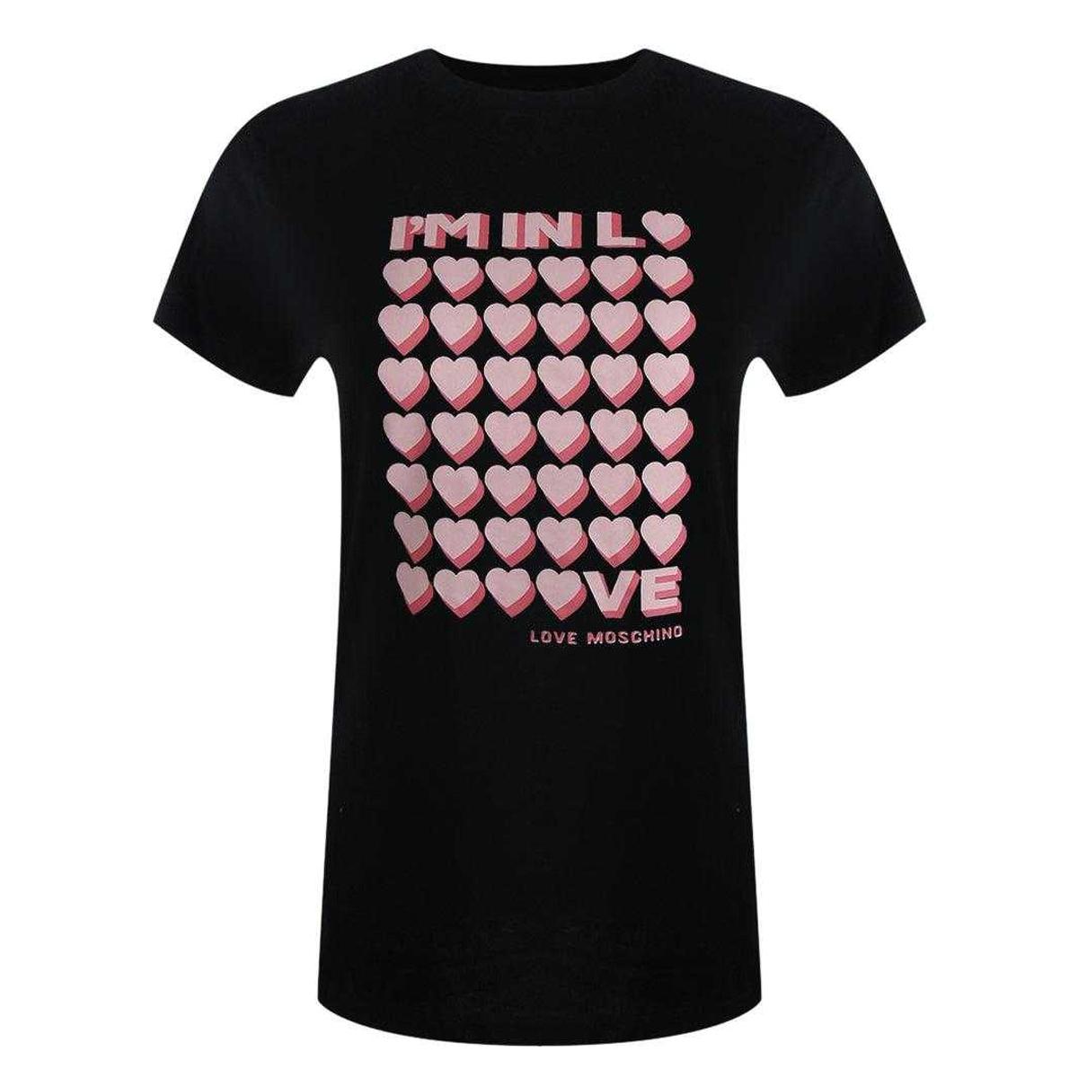 Love Moschino Dames/Dames I´m So In Love Everyday T-Shirt (Zwart)