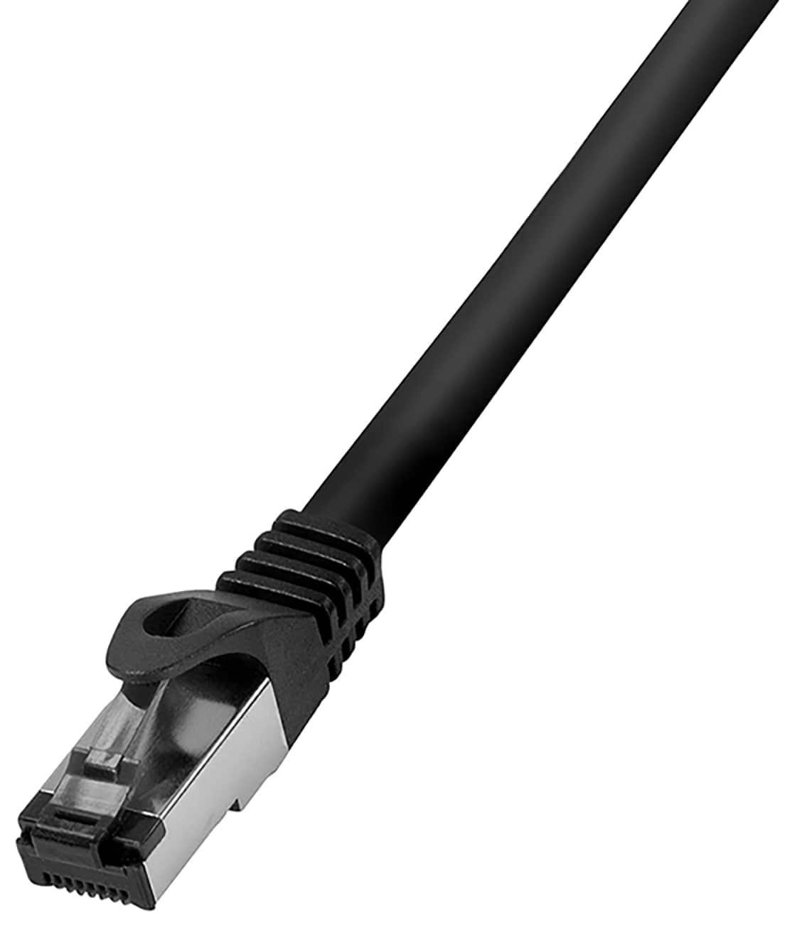 LogiLink PrimeLine CAT 8.1 netwerkkabel, zwart, 1 meter