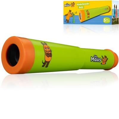 Bresser 12594 - DieMaus Kinder-Fernrohr 8x32, mit 8-facher Vergrößerung