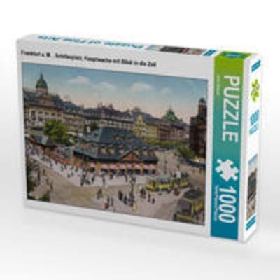 CALVENDO Puzzle Frankfurt a. M. , Schillerplatz, Hauptwache mit Blick in die Zeil 1000 Teile Lege-Größe 64 x 48 cm Foto-Puzzle Bild von Jens Siebert