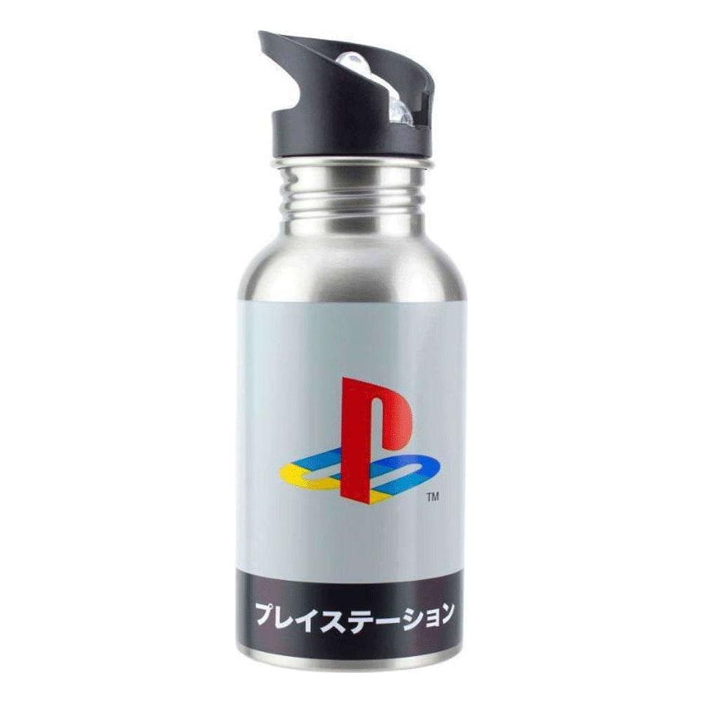 Paladone Products Bottiglia Ecologica Acciaio Playstation Heritage With Straw (0.48 l) (21042022)