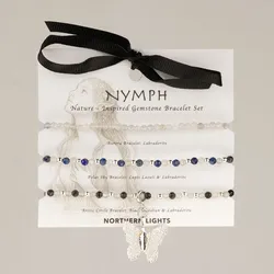 Nymph Spirit Gemstone Bracelet Set - Northern Lights