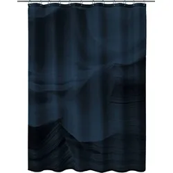 Kleine Wolke Duschvorhang TXT Mystic Navy 180x200 cm