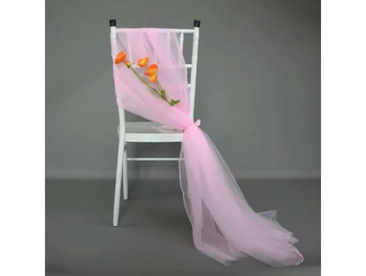 HIPdudRTG Satinbänder mit Schleifen für Stühle, 50 Stück weiche Stuhlschärpen, Stuhlschleifen(Pink,50pcs)