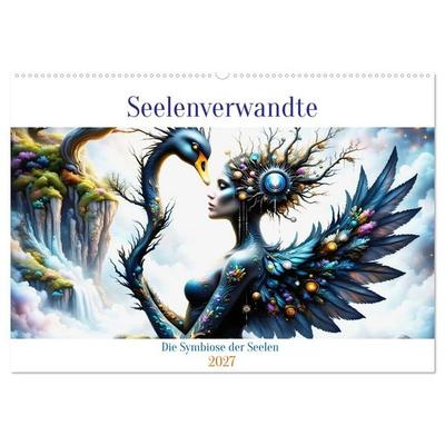 Seelenverwandte - Die Symbiose der Seelen (Wandkalender 2027 DIN A2 quer), CALVENDO Monatskalender