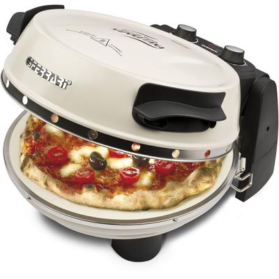 G3FERRARI Pizzaofen "G1003217 Napoletana creme inkl. 2-ten oberen Pizzastein", beige (natur), B:34cm H:21cm T:37cm, Pizzaöfen, zum Überbacken bis 400 C für echte Steinofenpizza - Limited Edition