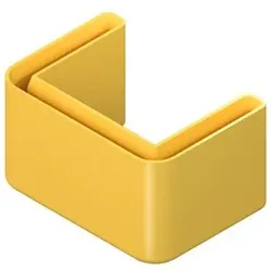 Niedax Schutzkappe für Profil U4530/., HU4530/. Farbe gelb