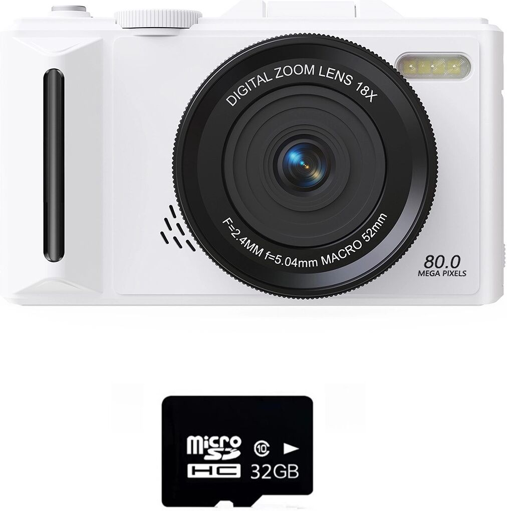 INF Retro-Flip spiegellose Systemkamera – 180° Klappbildschirm, 27500 zehntausend Foto-Pixel, 5K-Video, WiFi