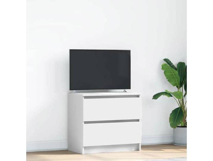 Meuble TV blanc 60x35x54 cm bois d'ingénierie support TV meuble hifi centre de divertissement buffet TV meuble 861778