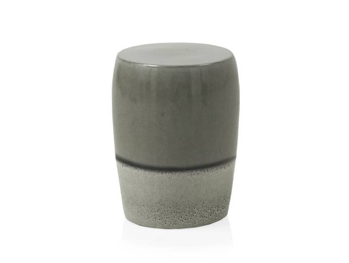 Tabouret en céramique taupe
