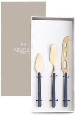 Mepra Fantasia Ice Gold Cheese Knives - 3 Pieces
