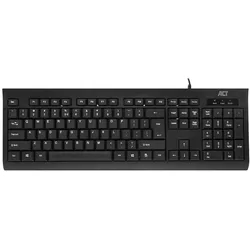 ACT Business keyboard USB (Qwerty/US layout) (US, Kabelgebunden), Tastatur, Schwarz