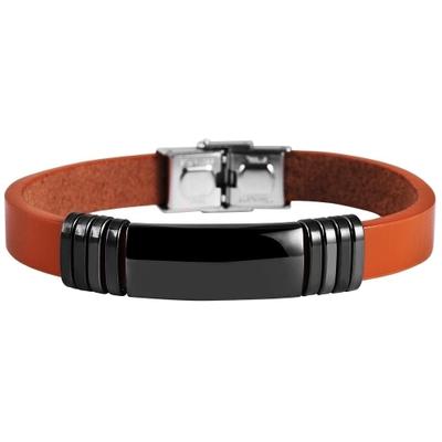 Armband ADELIA´S "Armband aus Leder 21 cm", braun, Armbänder, Damen, 21cm, Leder, Armband, Perfekt als Geschenk zum einfach so