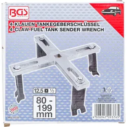 BGS Tankgeberschlüssel verstellbar Antrieb Innenvierkant 12,5 mm (1/2") - 9376