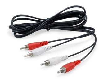 EQUIP 147094 2-Cinch-Stecker-auf-Stecker-Stereo-Audiokabel, 2,5m