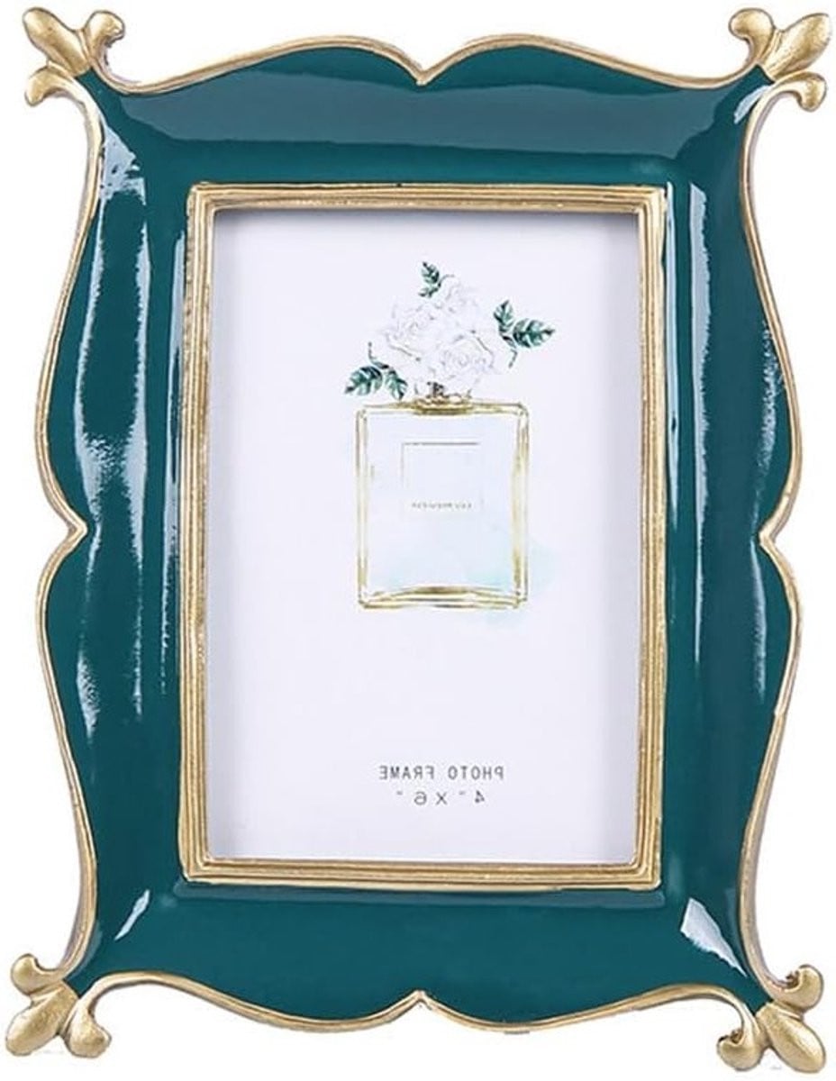 Vintage Fotolijst 4x6, Antieke Retro Fotolijst voor Bureau en Muur, Nostalgische Decoratie voor Thuis en Cadeaus