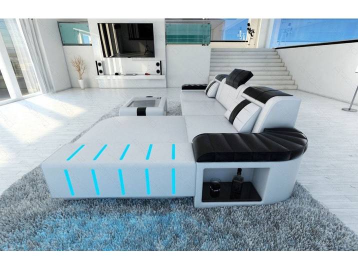 Ecksofa Bellagio L-Form in Leder